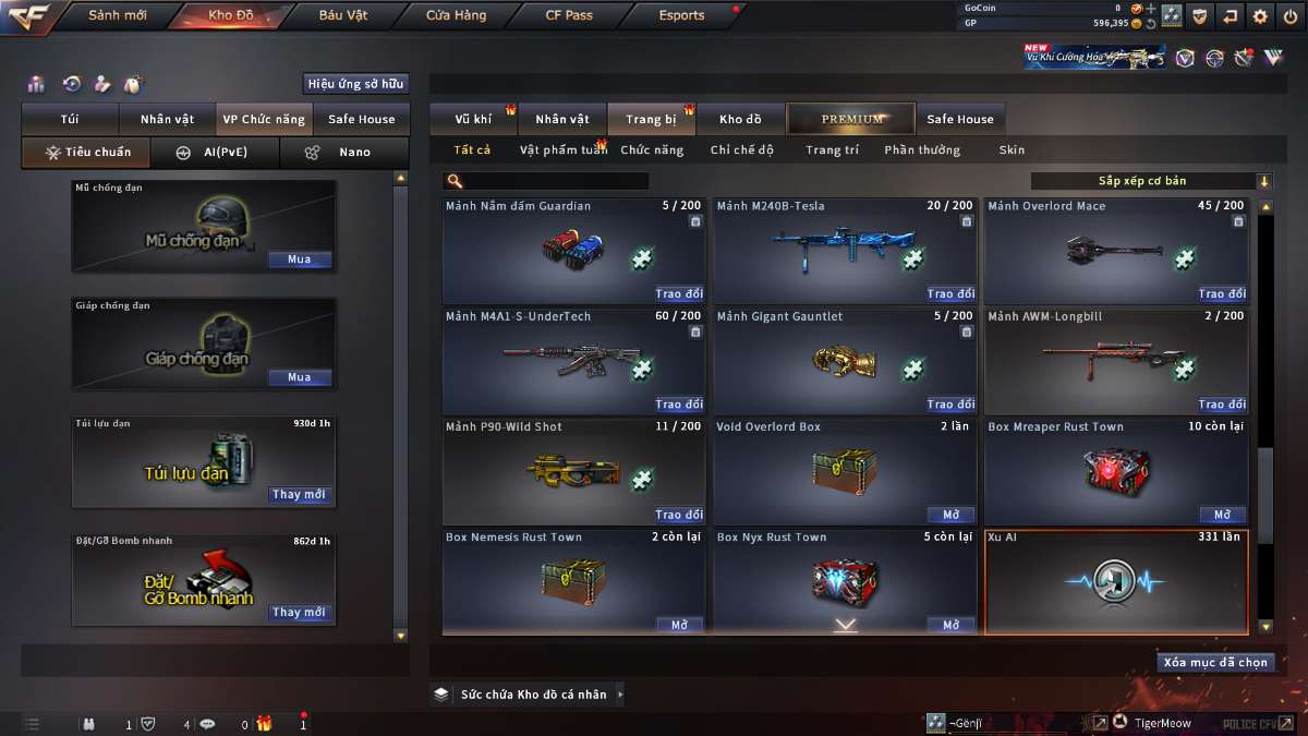 shop acc cf uy tin gia re